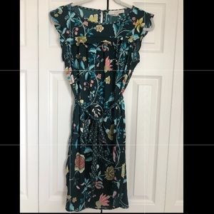 Shift Dress with Tie Waiste